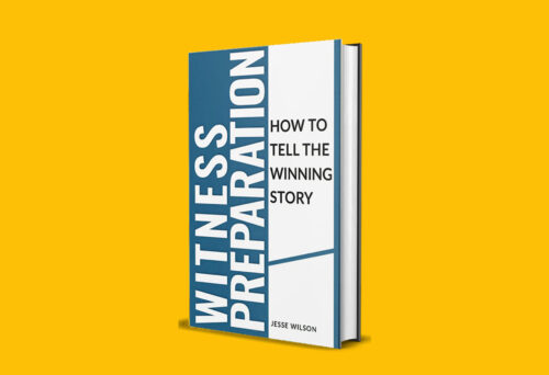 Witness preparation book cover image with gold background